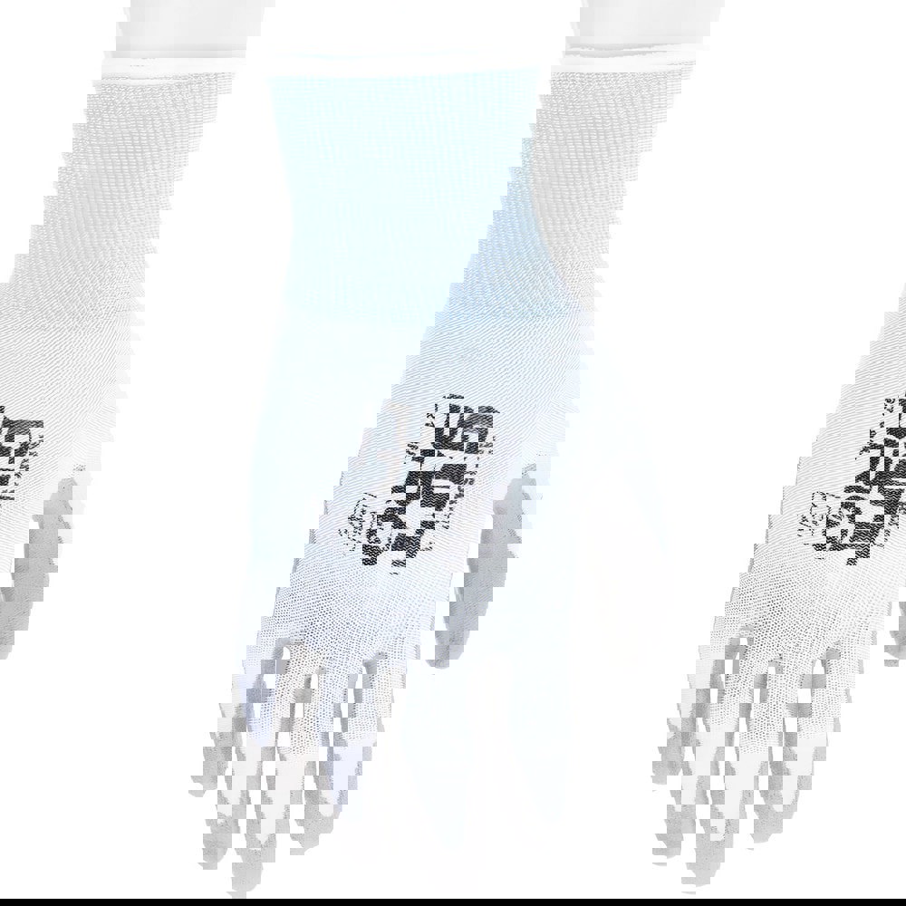 Cut-Resistant Gloves: Size M, ANSI Cut A2, Polyurethane, HPPE Fiber & Stainless Steel